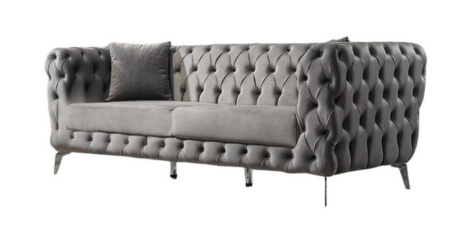 Villa Möbel Sofa Rich, 1 Stk. 3-Sitzer, Handmade Quality,strapazierfähiger,pflegeleichter Mikrofaserstoff