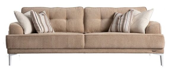 Villa Möbel Sofa Vienna, 1 Stk. 2-Sitzer, Handmade Quality,strapazierfähiger,pflegeleichter Mikrofaserstoff