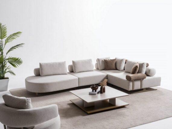 Viva Möbel Sofa HAVANA, Luxuriöses Modular-Ecksofa für Ihr Wohnzimmer.