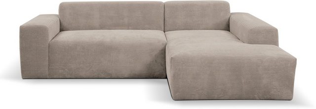 WERK2 Ecksofa Zeus-L, Curvy Trend Ecksofa mit urbaner Optik