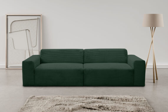 WERK2 Sofa "Zeus 3-Sitzer", Curvy Trend 3-Sitzer mit urbaner Optik