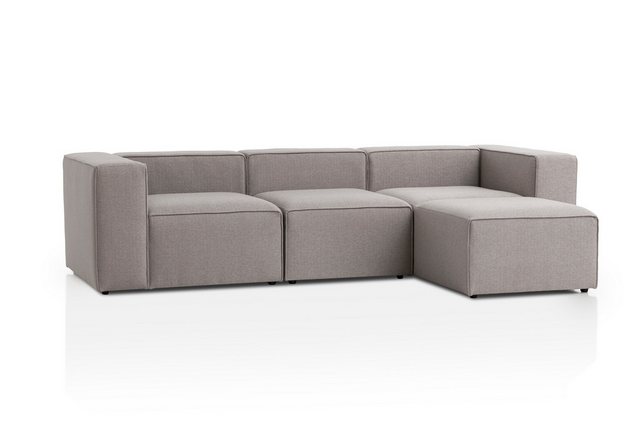 XDREAM Ecksofa Modulares Sofa Milos, individuell kombinierbare Wohnlandschaft, 4 Teile, skandinavisches Design