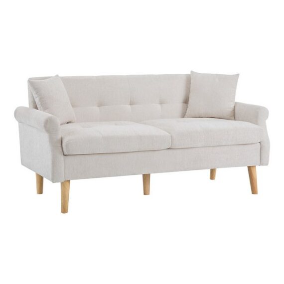 XDeer Sofa Doppelsofa mit dicken Kissen Polstermöbel Chenille-Stoff, Modernes Design Polstersofa für Wohnzimmer Schlafzimmer Wohnung