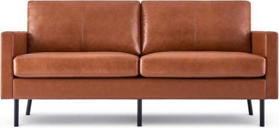 Z-Hom Sofa Z-Hom Leder Sofa Modell 001, 2-Sitzer-/ 3-Sitzer-Sofa, Moderne Couch