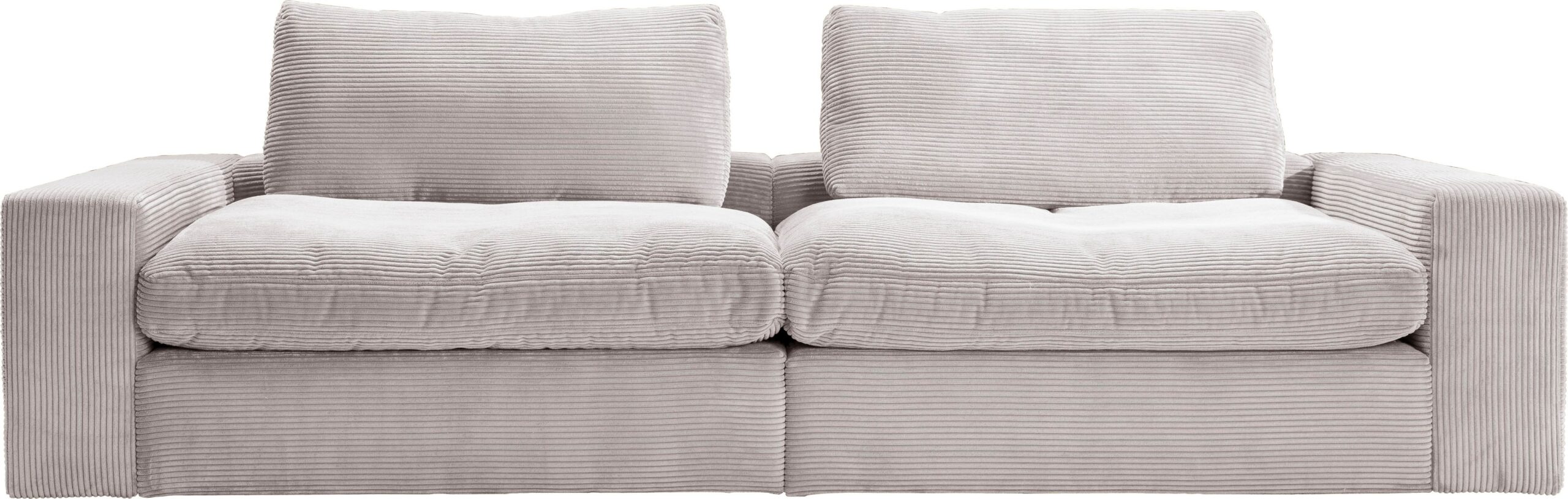 alina Big-Sofa „Sandy“, 256 cm breit und 123 cm tief, in modernem Cordstoff