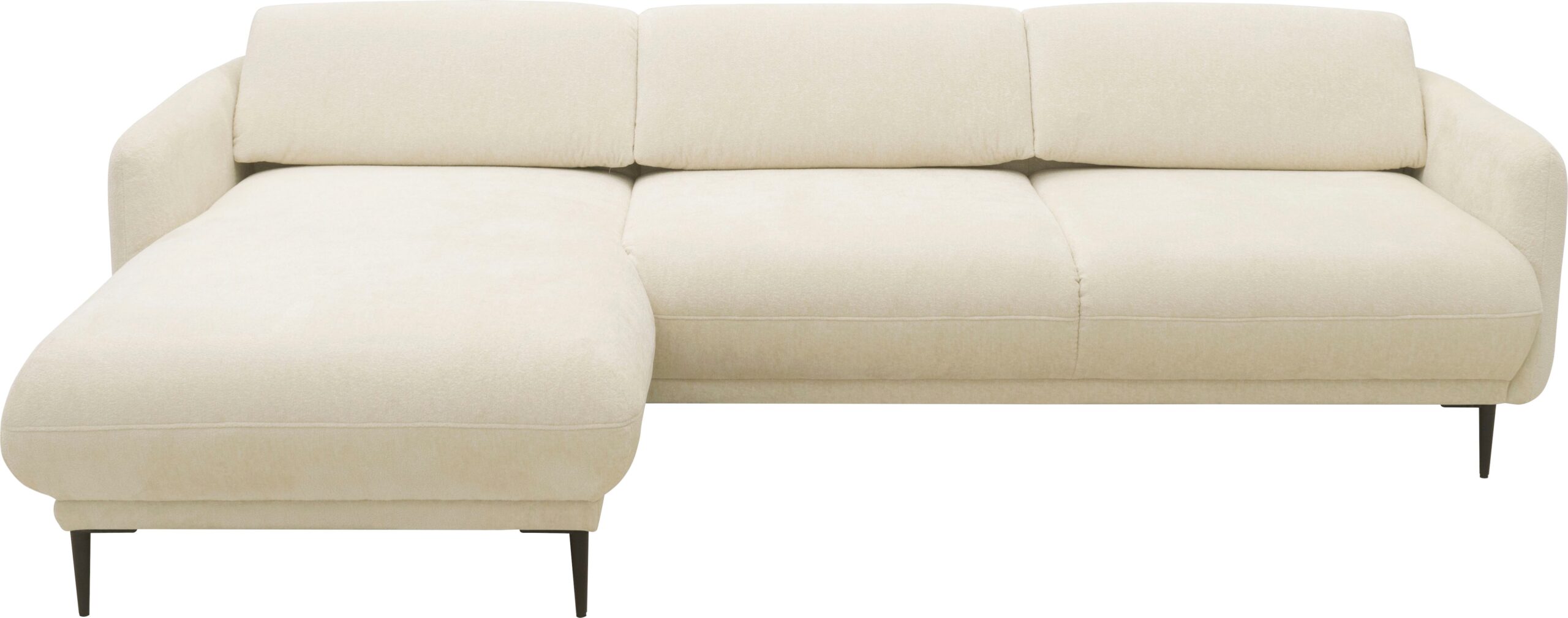 andas Ecksofa „Skovsende Sitzbreite 245 cm, Rückenlehne stufenlos hochklappbar für“, individuellen Sitzkomfort Kopfteilverstellung, L-Form