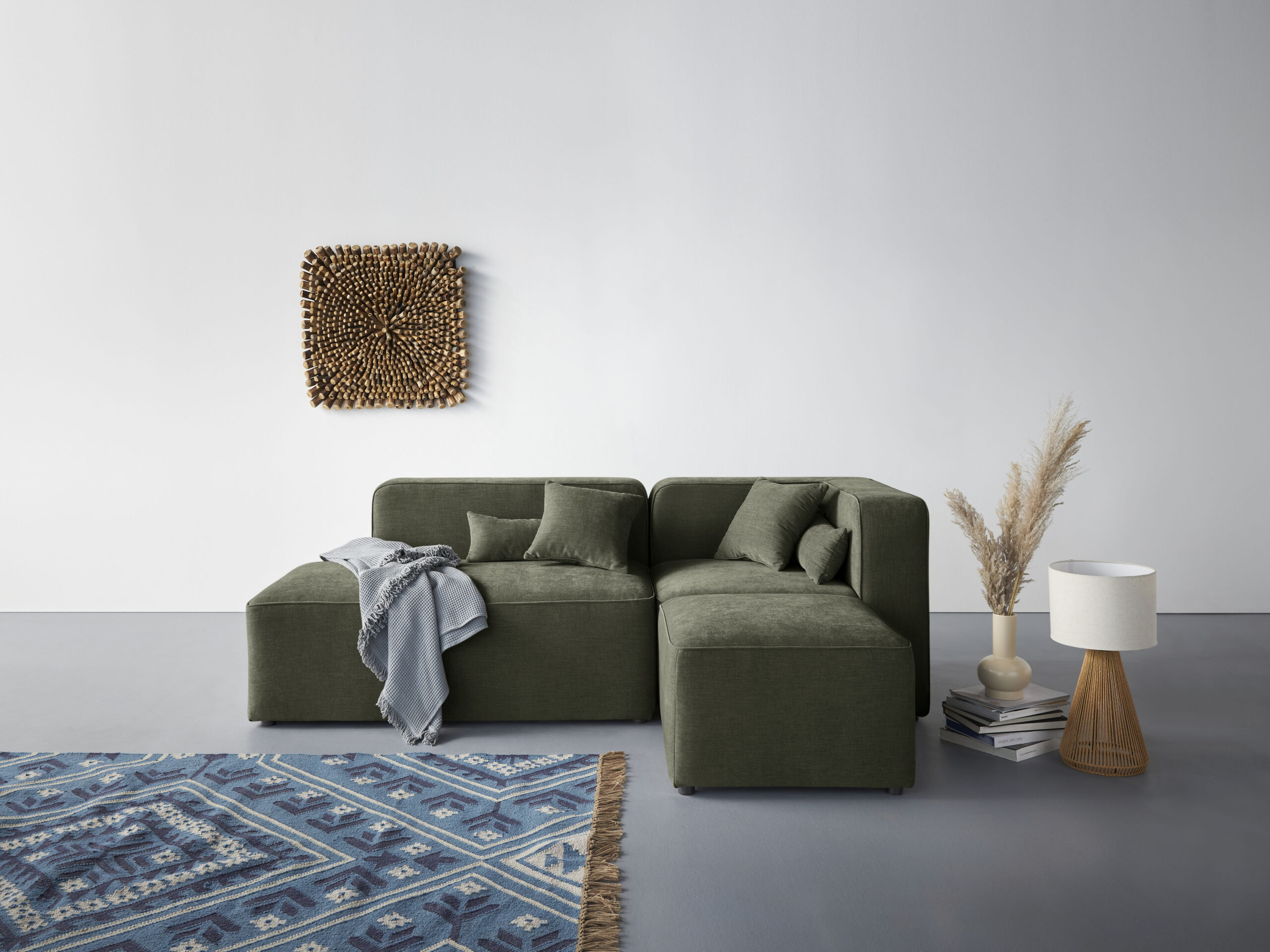 andas Ecksofa „Sundstrup L-Form“, Modulserie, individuelle Zusammenstellung