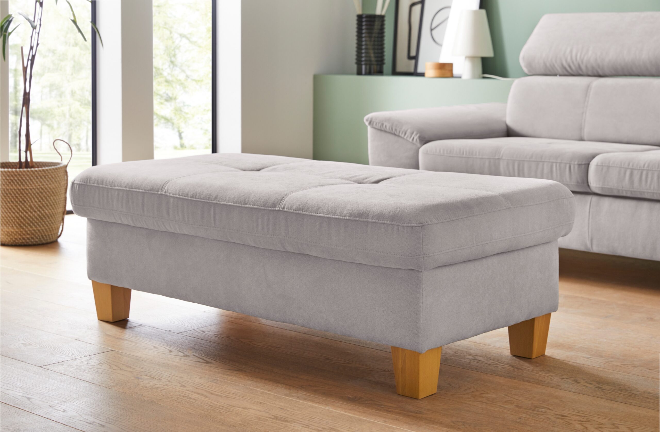 exxpo – sofa fashion Hocker „Enya Bankhocker mit Staufach unter der Sitzfläche“, schöne Detailverarbeitung