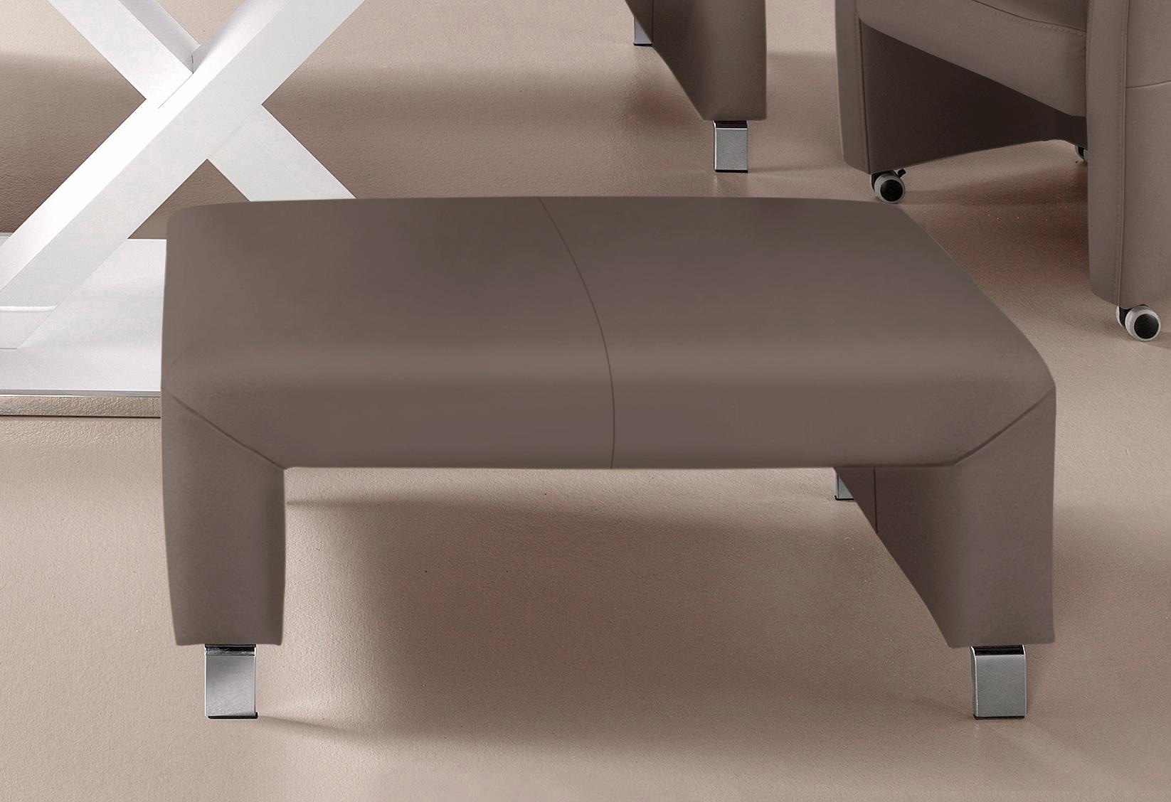 exxpo – sofa fashion Polsterhocker „Intenso, Hocker, modern, wahlweise in Leder oder Textil“, hohe Bodenfreiheit, frei im Raum stellbar, hoher Sitzkomfort