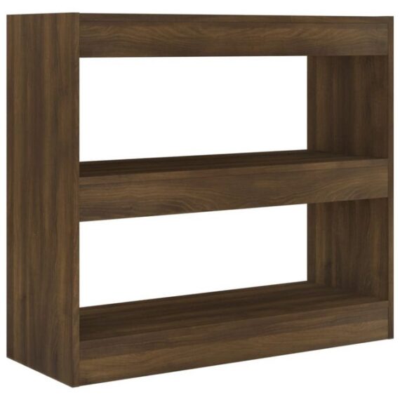 furnicato Bücherregal Bücherregal/Raumteiler Braun Eichen-Optik 80x30x72 cm, 1-tlg.