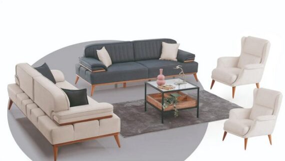 gowoll Polstergarnitur 3 Sitzer Sofa mit Schlaffunktion Mechanismus Schlafsofa Sitzgruppe