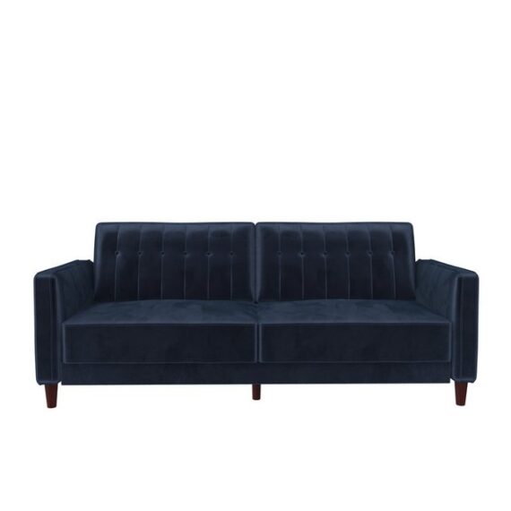 loft24 Schlafsofa Pin, mit Relaxfunktion, Samtbezug, Breite 207 cm