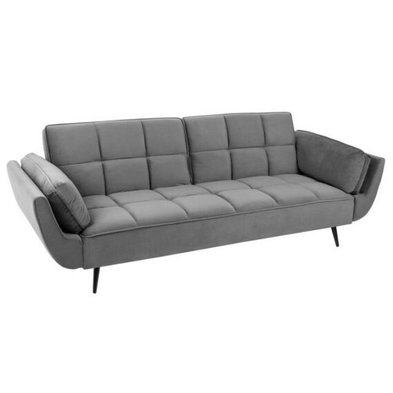 riess-ambiente Schlafsofa BOUTIQUE 213cm grau, mit Samt-Bezug