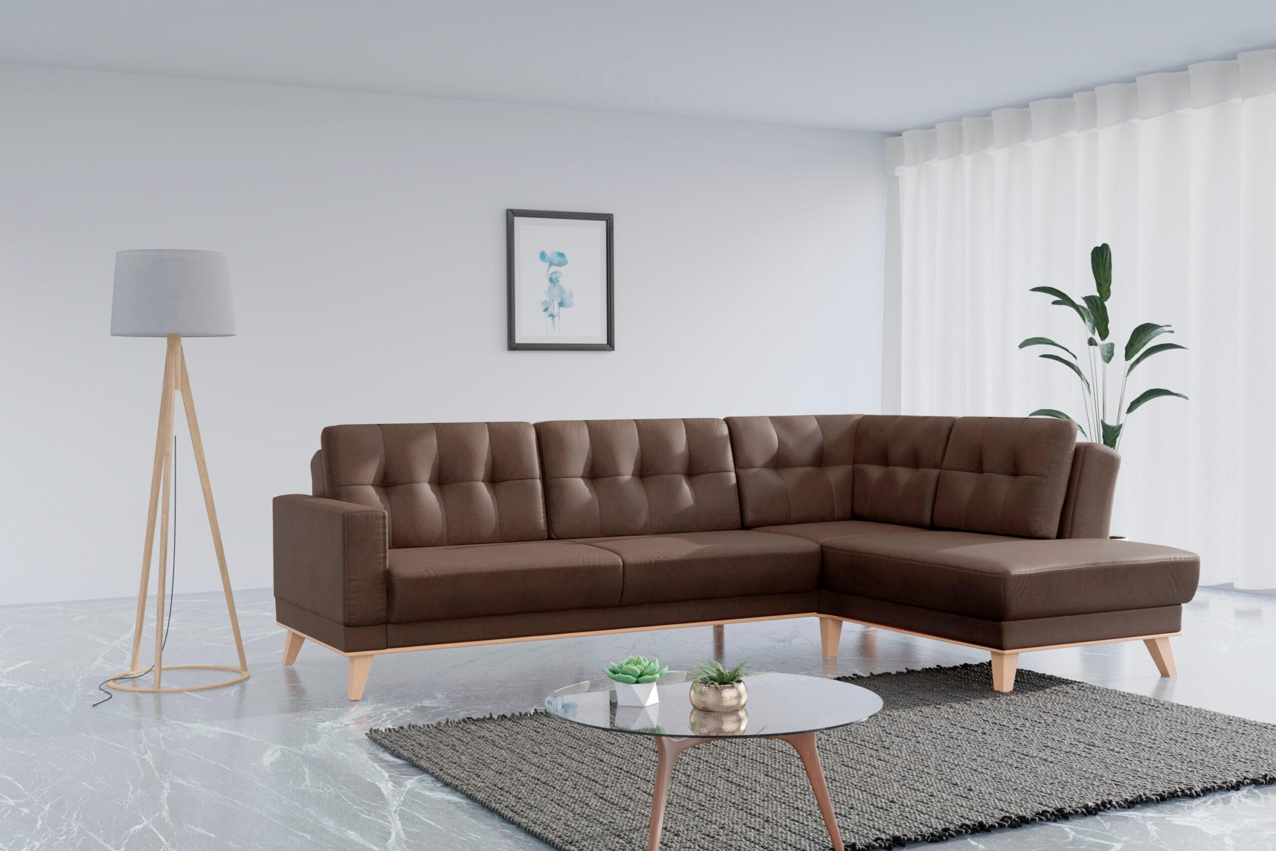 sit&more Ecksofa „Lavida L-Form“, wahlweise mit Kippfunktion und Bettkasten