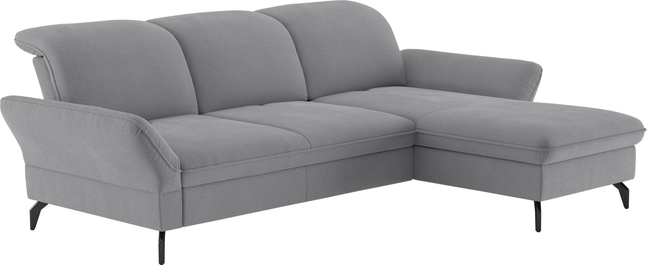 sit&more Ecksofa "Leandro L-Form", Wahlweise mit Bett-, Kopfteil - und Armlehnfunktion, sowie Bettkasten