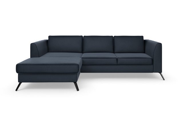 sit&more Ecksofa Olsen L-Form, inklusive Sitztiefenverstellung, wahlweise mit Bettfunktion, 15cm hoch