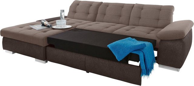 sit&more Ecksofa Ontario L-Form, XXL, wahlweise mit Bettfunktion