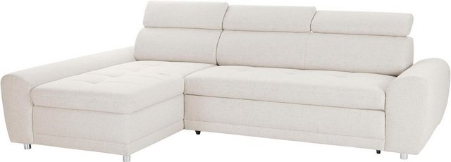 sit&more Ecksofa Riva L-Form, inklusive Kopteilverstellung, wahlweise mit Bettfunktion