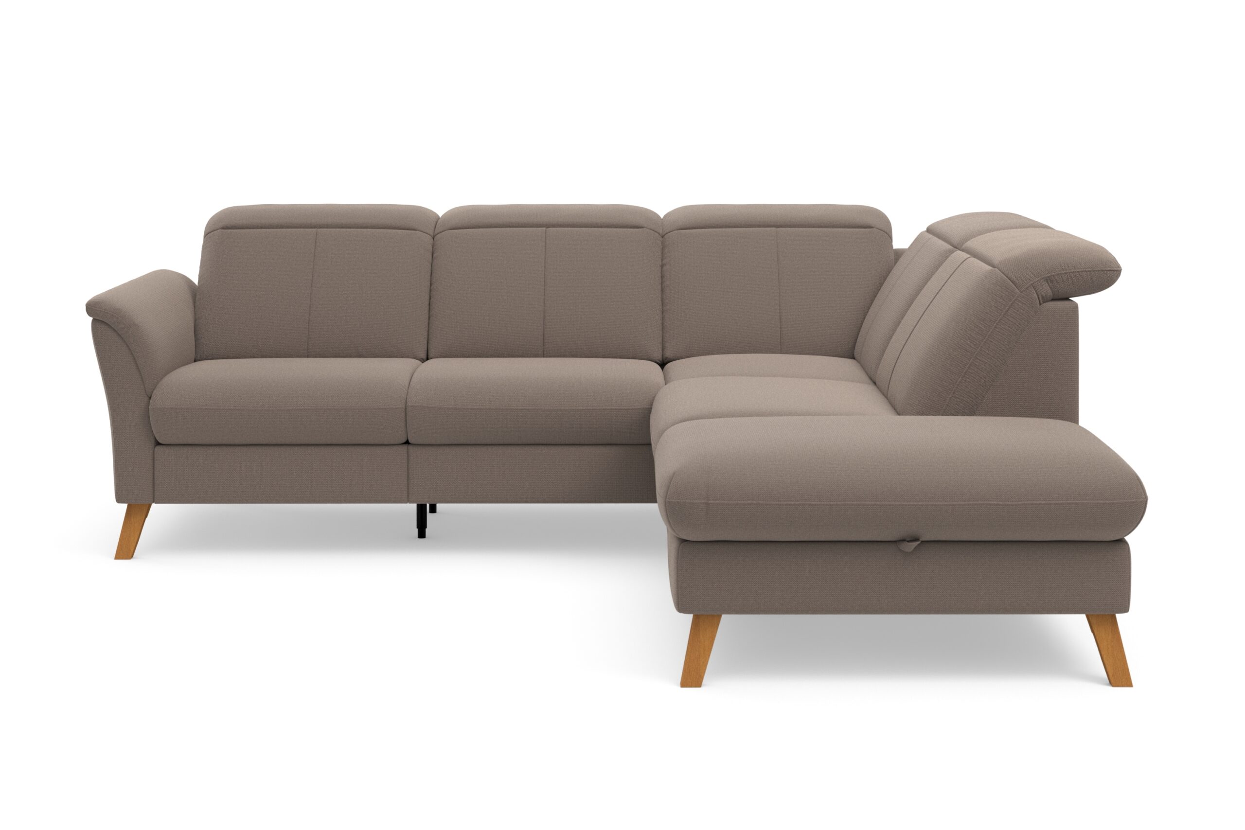 sit&more Ecksofa „Romero L-Form“, wahlweise mit oder ohne TV-Funktion, Bettfunktion, Bettkasten